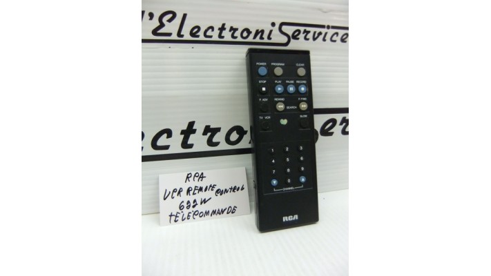 RCA 622W remote control for RCA VCR.